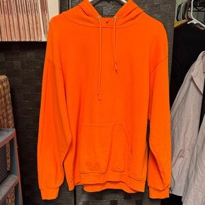 Orange Men's Hoodie Sweater
